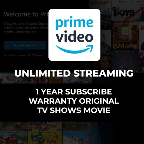 AMAZON PRIME VIDEO 1 YEAR