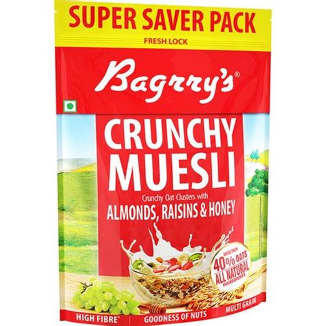 Bagrry's Crunchy Muesli With Almonds, Raisins & Ho