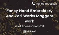 Fancy Hand Embroidery And Zari Works Maggam work