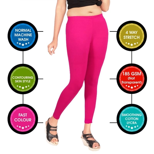 Buy PELIAN Women's Cotton Blend Regular Fit Leggings | Super-High Waisted |  Non-Transparent | Soft Fabric | Full Length (Combo of 2_) Online In India  At Discounted Prices
