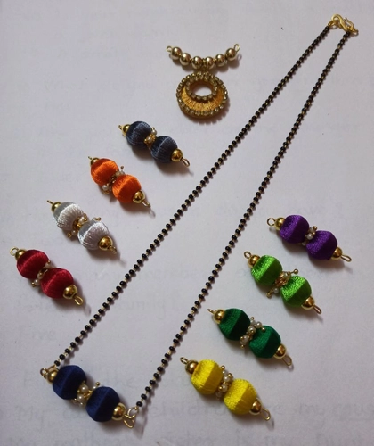 Navratri special silk thread on sale jewellery