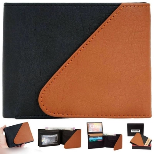 Buy LEISURES Black Genuine Leather Wallet for Men's (7 Card Slots) Online  at Best Prices in India - JioMart.