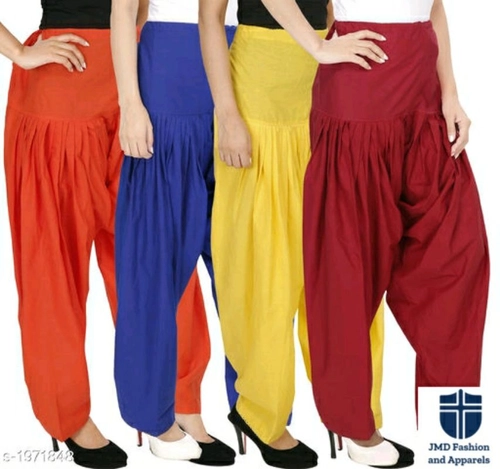 Buy Zaributi Cotton Patiala for Women Free Size Combo Pack of 3 Patiyala  Free Size Multicolour at Amazon.in