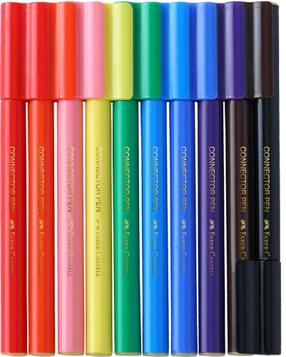 Faber Castell Connector Sketch Pens (10 Shades)