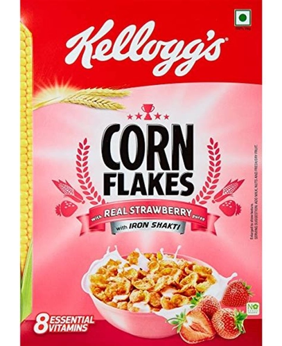 Buy Kelloggs Corn Flakes With Real Strawberry Puree Online From Shri Balaj Mart 1147