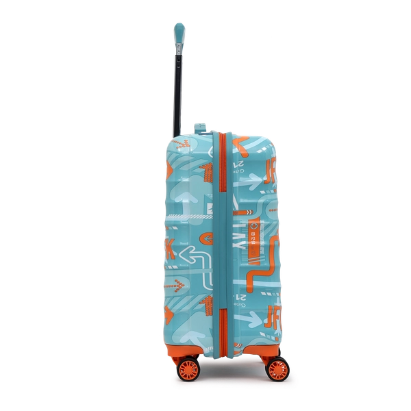 Blue Hard Travel Suitcase  cabin trolley bags - uppercase