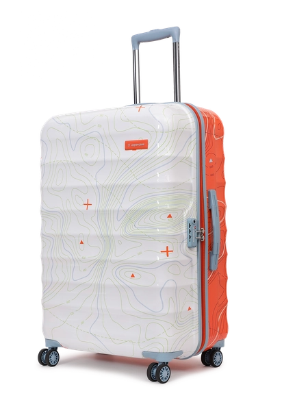 Hard Suitcase | Dual Tone Hard Shell Suitcase - uppercase