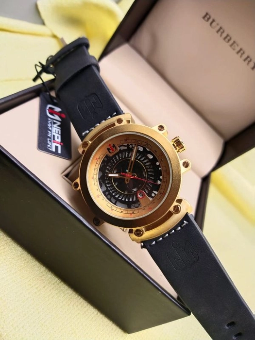 Amazon.com: New Men's Quartz Watch Creative Dial Hollow Out Light Luxury  Wristwatch for Men Calendar Waterproof Business Male Watches Men's Gift  (Gold) : Clothing, Shoes & Jewelry