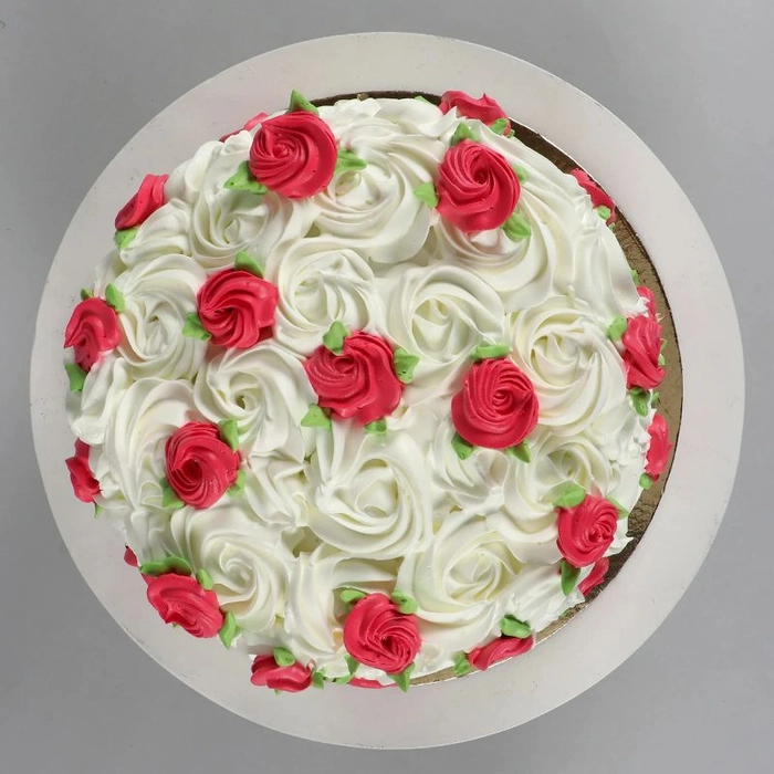 White Rose Cake- MyFlowerTree