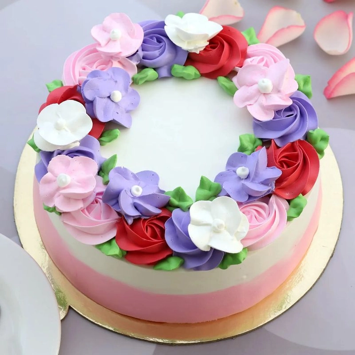 Rosette Cake (Buttercream Cake Recipe) | Decorated Treats