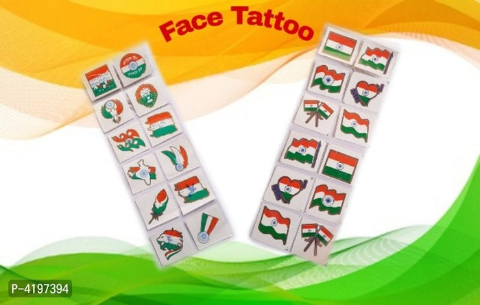 Image of Indian Flag Tattoo Of Tri Colour Painted On Person'S Hand Cheering  And Celebrating Indian Republic Day-WE011216-Picxy