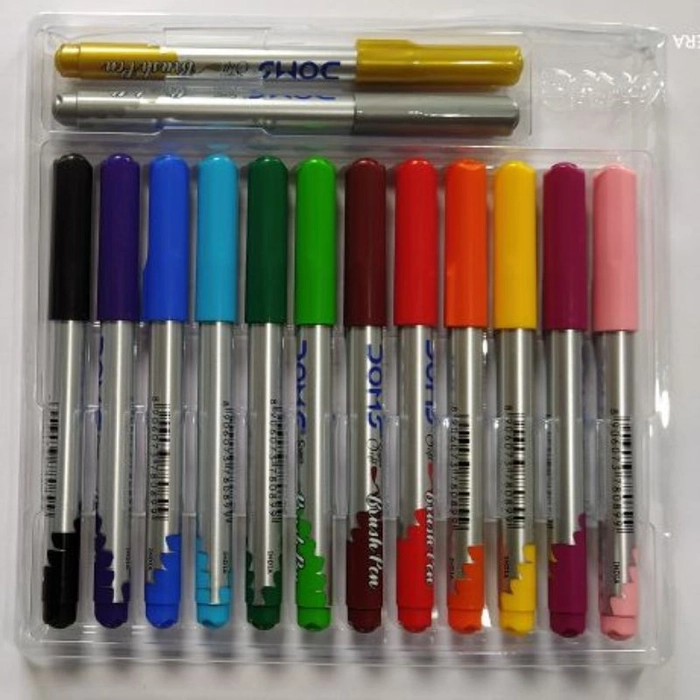 Multicolor Plastic Doms Brush Pens