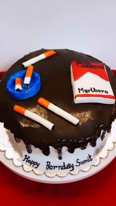 Best Birthday Cake For Smoking Wala Friend | Cool birthday cakes, Cake, Cake  recipes