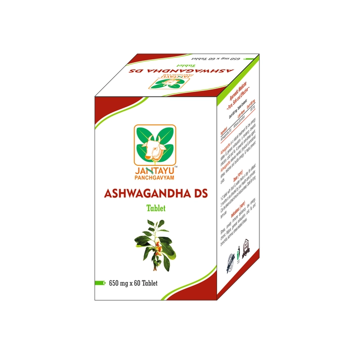 Jantayus Ashwagandha DS Tablet Pack of 3 Jar of 60 QTY