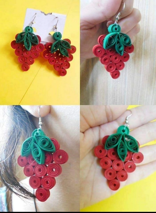 Minimal Paper Quilling Handmade Earrings | Sweethearts and Crafts