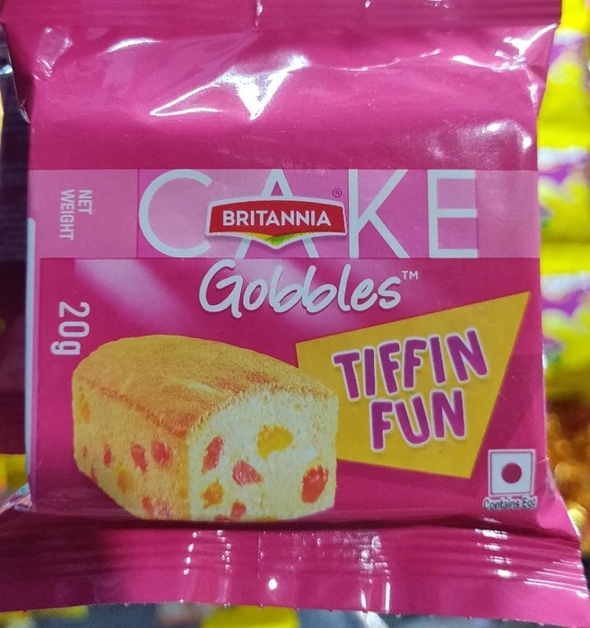 Straw Berry Britannia Gobbles Cake, For Bakery, Weight: 0.33gm at Rs  24/piece in New Delhi