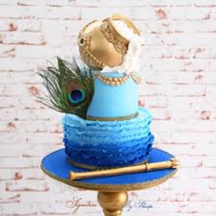 Festiko® 1 Pc Happy Janmashtami Cake Topper, Cake Decoration Supplies,  Janmashtami Celebration Supplies
