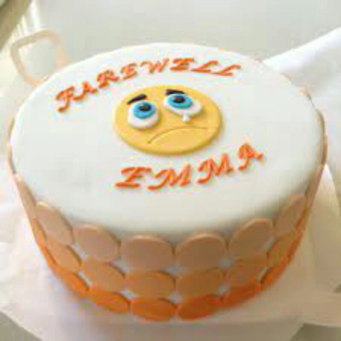 Send farewell cake with emoji design on top online by GiftJaipur in  Rajasthan