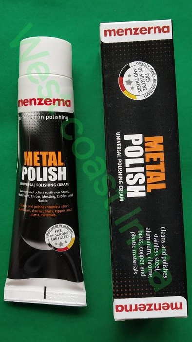 Menzerna Metal Polish Universal Polishing Cream (Cleans and Polishes  Stainless Steel, Aluminium, Chrome, Brass, Copper, Silver and Plastics)