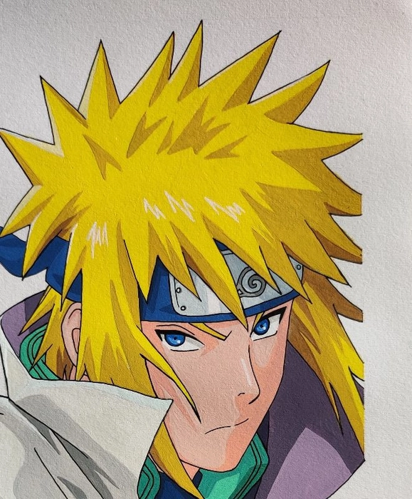 ALL OF THE ANIMES!!! on Tumblr: Drawing of Minato Namikaze with my Copic  markers that turned out pretty well i think XD