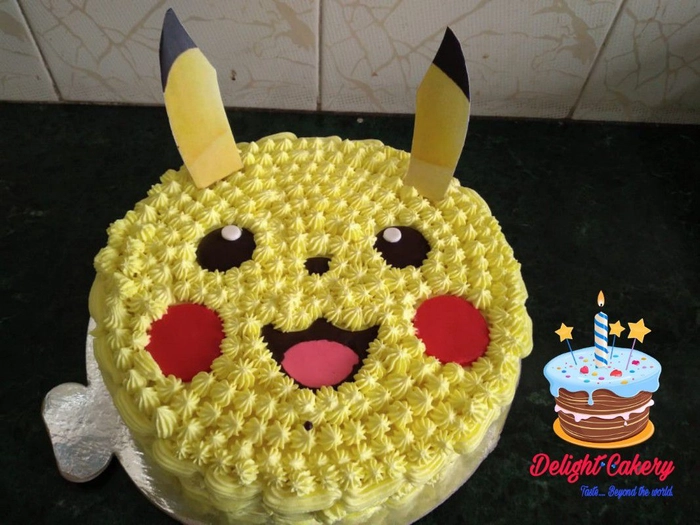 Pikachu theme cake - 6