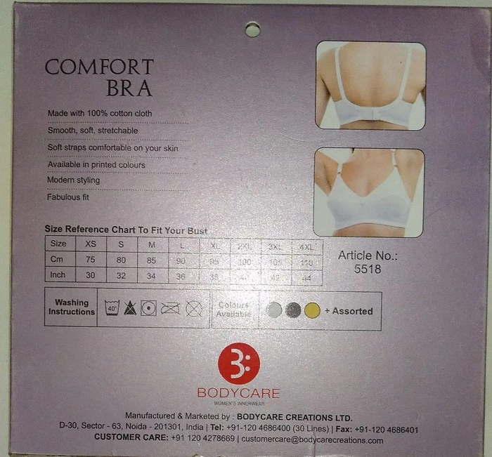 Buy Bodycare 5518 Comfort Bra online from LAXMI SUPER STORE