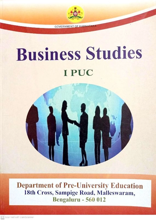 I PU BUSINESS STUDIES TEXT BOOK