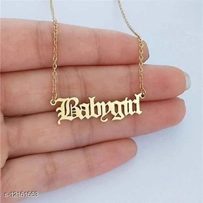Gold Babygirl Necklace | Women's Necklaces | Select Fashion