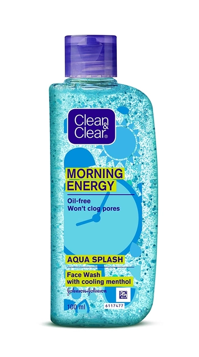 CLEAN & CLEAR Morning Energy Aqua Splash Oil Free Face Wash  100ml.