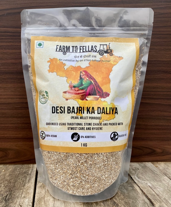 Desi Bajri ka Daliya (Pearl Millet Porridge)