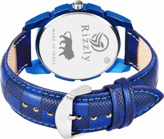 Rizzly - Blue Leather Analog Men's Watch - Buy Rizzly - Blue Leather Analog  Men's Watch Online at Best Prices in India on Snapdeal