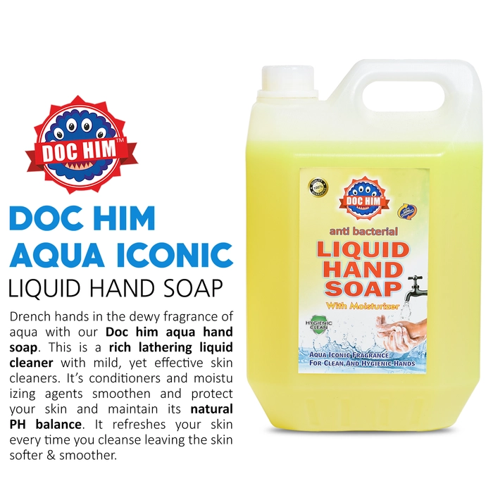 DOC HIM Liquid Hand Soap Aqua 5 Ltr