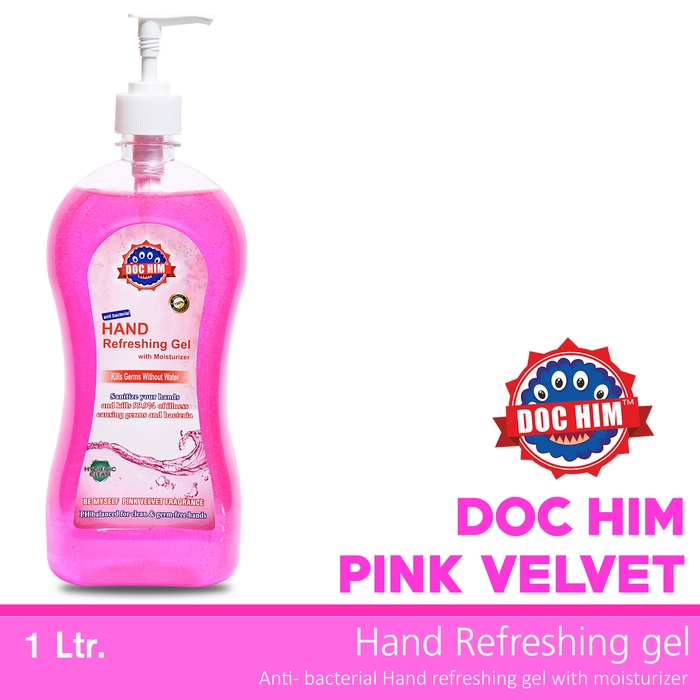 DOC HIM Hand Refreshing Gel Pink Velvet 1 Ltr