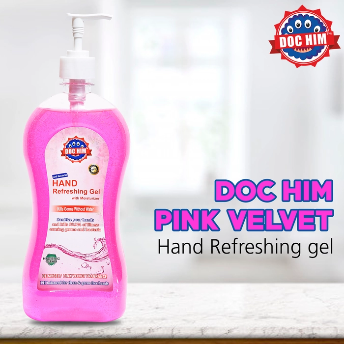 DOC HIM Hand Refreshing Gel Pink Velvet 1 Ltr