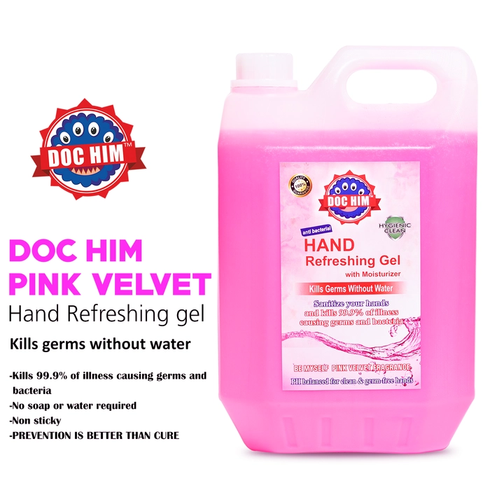 DOC HIM Hand Refreshing Gel Pink Velvet 5 Ltr Can