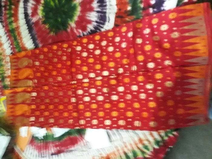 Red Minakari Jamdani Saree
