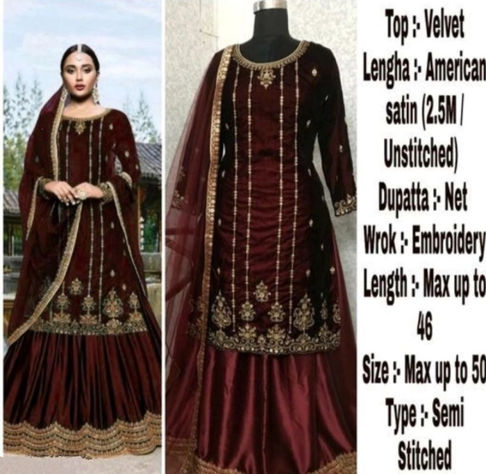 Attractive Semi Stitched Suits Material