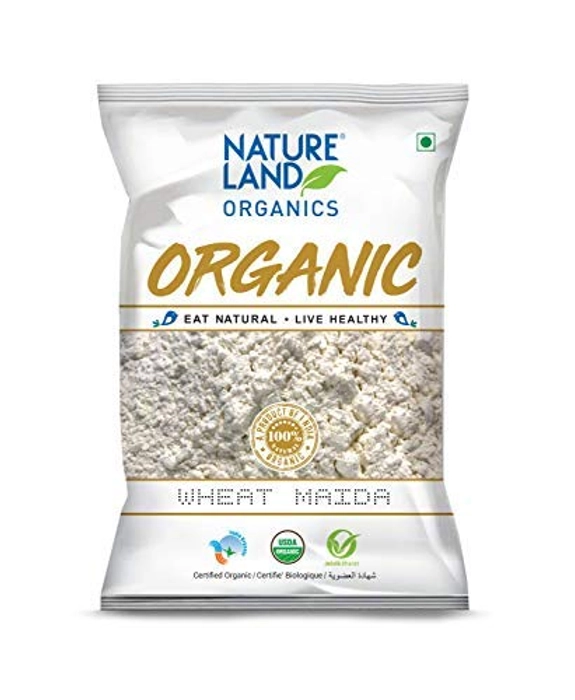 Natureland Organics Wheat Maida 500 Gm - Organic Maida