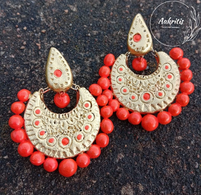 Terracotta Earrings - Buy Beautiful Terracotta Earring Online in India l  iTokri आई.टोकरी
