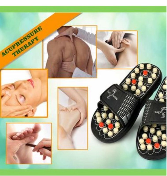 Acupressure Health Care India Foot Massager Jade Stone Acupoint Massage Slippers - Acupressure Paduk