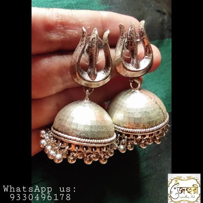 Trendilook Designer German Silver Gaja Trishul Earring – Online Shopping  site for Earrings, Necklace, Kids Accessories, Return Gifts and More –  Trendilook.com