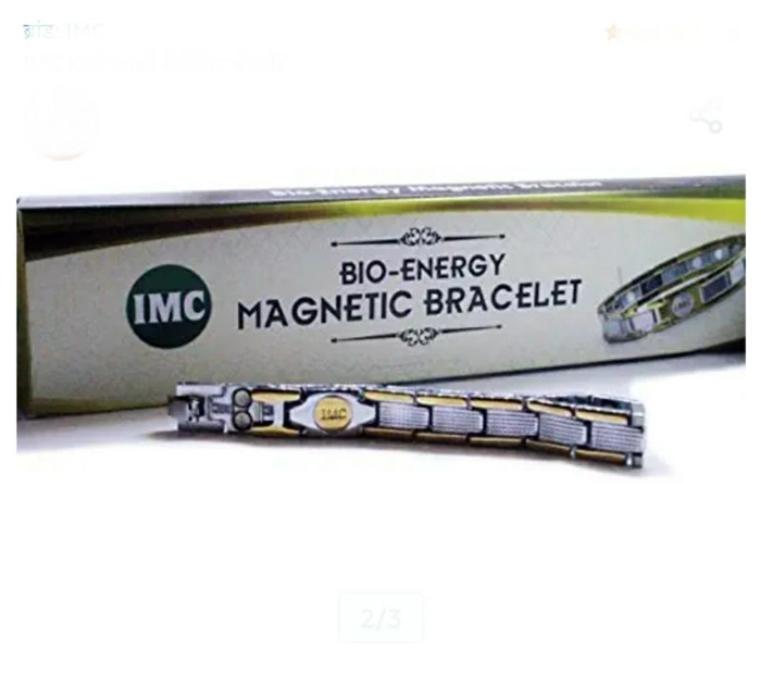 Golden & sliver TITANIUM Bio Energy Magnetic Bracelet, Size: Free Size at  Rs 370/piece in Jaipur