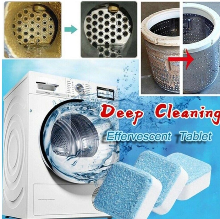 Washing Machine Deep Cleaner tablet ( Pack Of 12 Pcs ) to clean washing machine and make it bacteria free