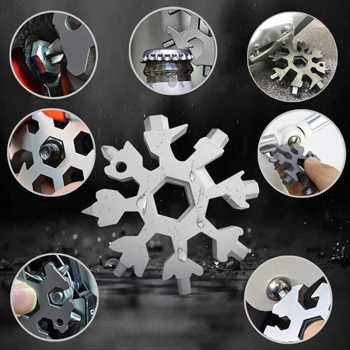 18-in-1 Snowflake Multitool & Multifunction Gadget