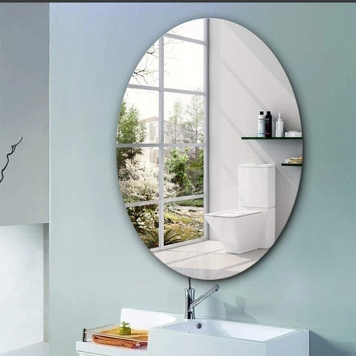 UNBREAKABLE MIRROR OVAL SET OF 2 (30*45CM)