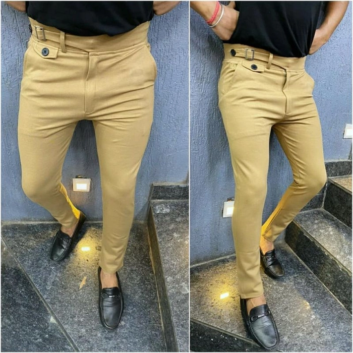 Plain 4 Way Lycra Fabric Casual Trousers, Black at Rs 550 in Begusarai |  ID: 23530705630