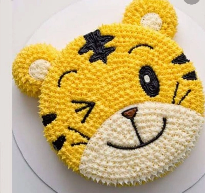 1-TIER ROUND TIGER BEER DESIGN CAKE | Sugee cake - 1KG – Rosalind Home Bakes