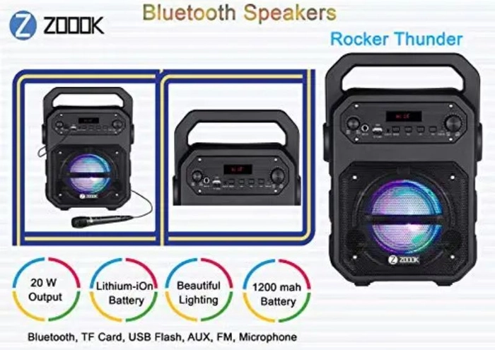 Zoook rocker sales thunder 20 watts