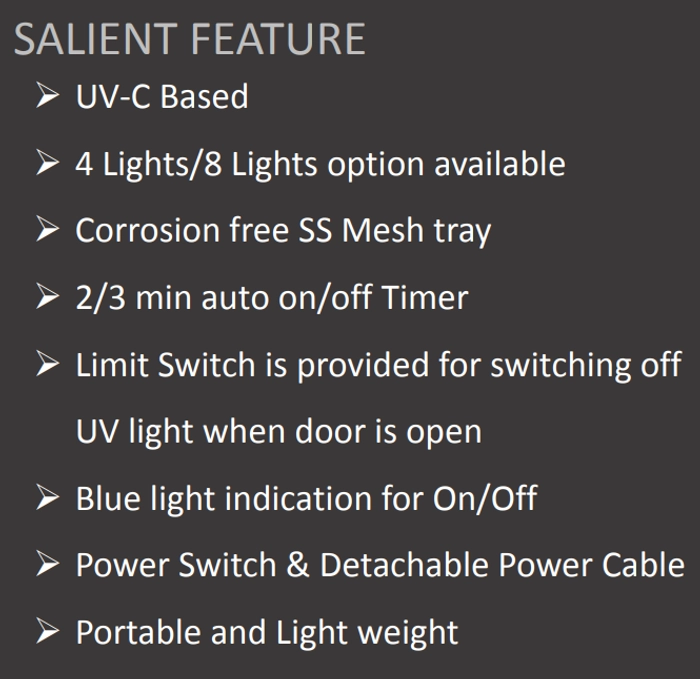 UV Disinfection Box