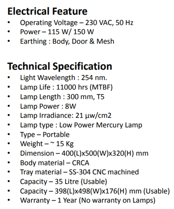 UV Disinfection Box